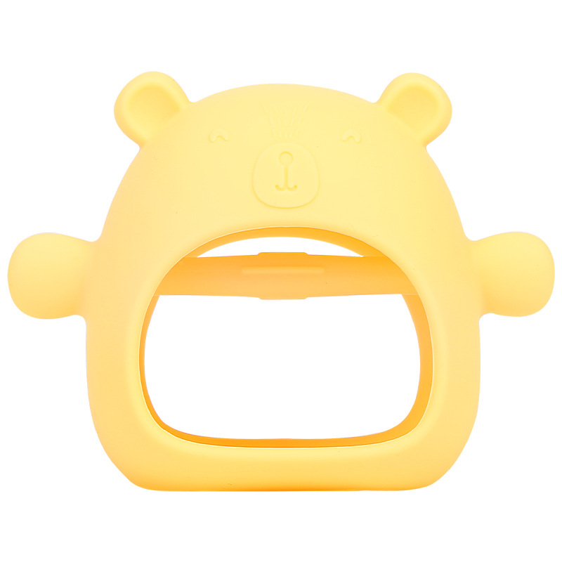 Hot Sale Teether Baby Pacifier 0-3 Years Old Happy Bite Silicone Custom Logo Mold Opening Maternal and Child Supplies Factory