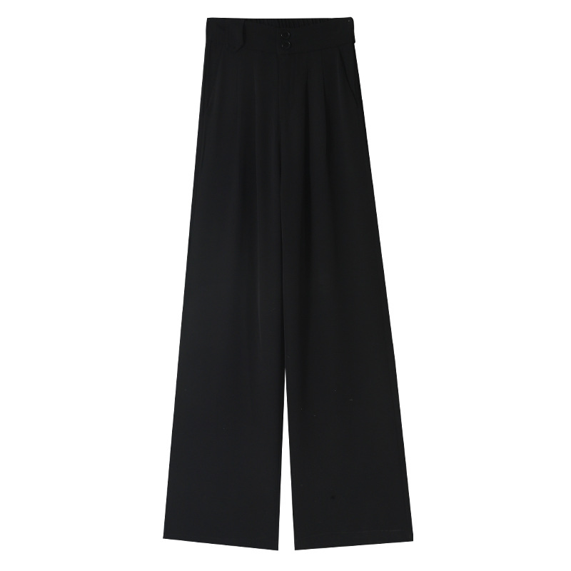 White Wide Leg Pants Women's Pants Spring/Autumn/Summer High Waist Drooping High-Grade Suit Pants Casual Suit Narrow Version Straight-Leg Pants