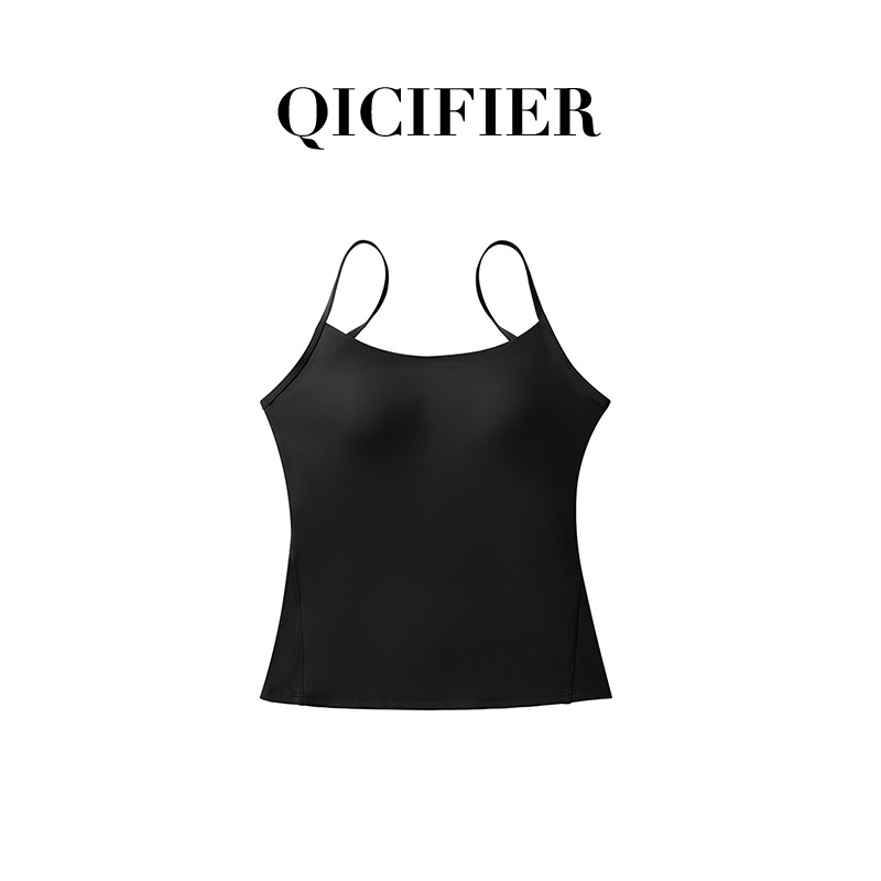 Qcfe Autumn and Winter New Camisole Yoga Vest Hollow Cross Design Breathable Sexy Casual Sports Workout Clothes
