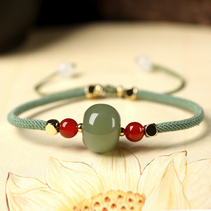 本命年和田玉红绳编绳编织手绳闺蜜情侣手链女生手饰品手串