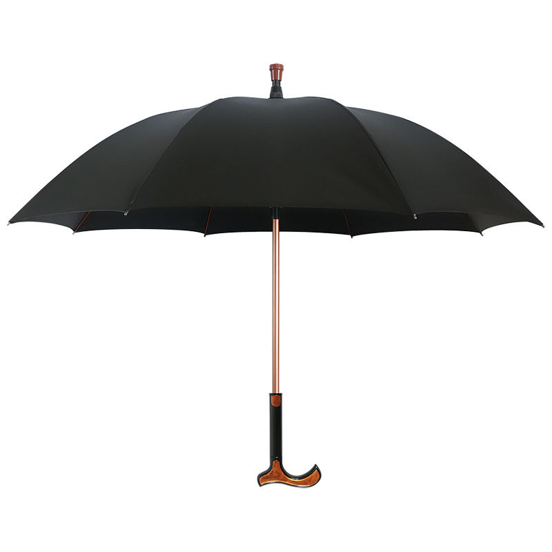 One Umbrella Dual-Purpose Black Glue Sunshade Gift Umbrella Detachable Long Handle Umbrella Mountaineering Umbrella for the Elderly Walking Umbrella Fixed Umbrella Logo