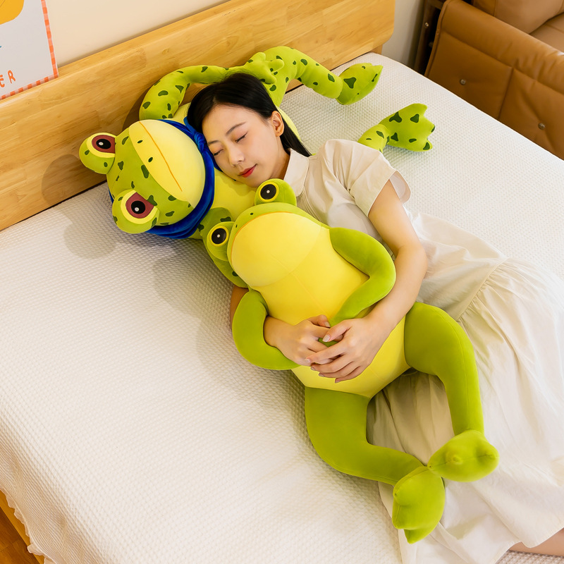 New Cute Lonely Frog Plush Toy Frog Soothing Doll Cartoon Couple Doll Gift Wholesale