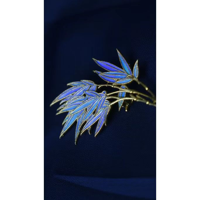 2024新款国潮高级感百搭花丝镶嵌珐琅工艺芳华胸针首饰批发-阿里巴巴