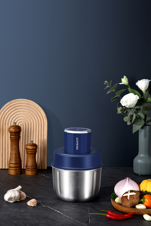 多蒙套娃绞肉机多功能家用电动小型搅拌机绞肉馅绞菜不锈钢辅食机