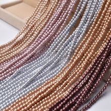 厂家直供 多种颜色珍珠仿贝珠3mm散珠 手工DIY饰品串珠材料女