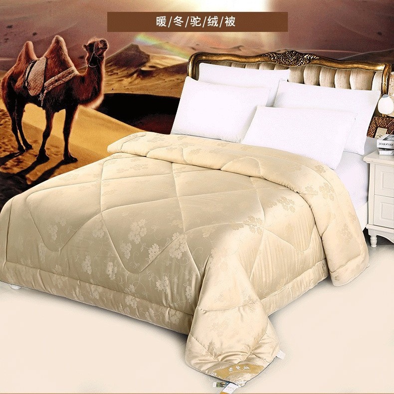 驼绒被100%纯天然驼绒被冬被冬天骆驼毛被子冬季加厚被芯婚庆褥子