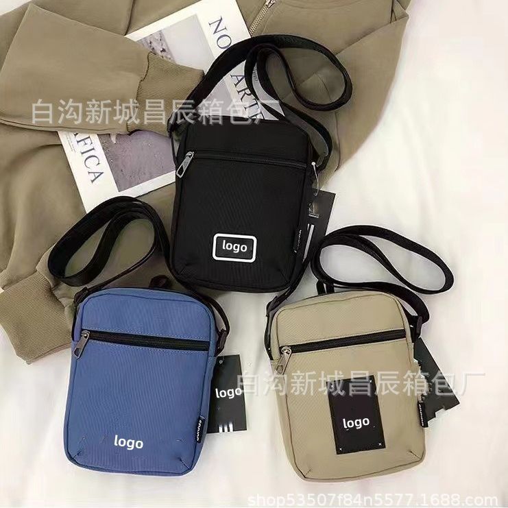 New Korean Style Casual Large Capacity Multi-Layer Unisex Shoulder Bag Oxford Cloth Messenger Bag Business Money Collection Bag Delivery