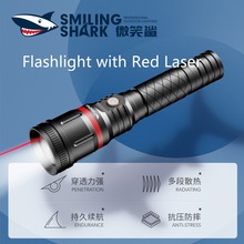 Hunting tactical flashlight charging waterproof red laser