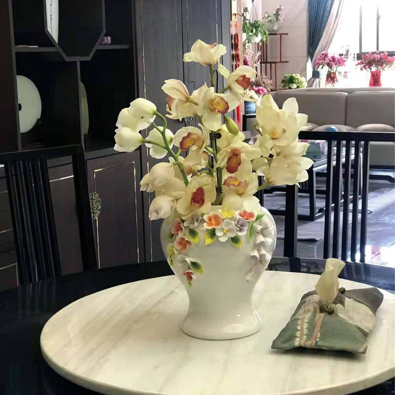 大花蕙兰鲜切花精品花材办公室家庭瓶插花艺婚庆节日比赛装饰