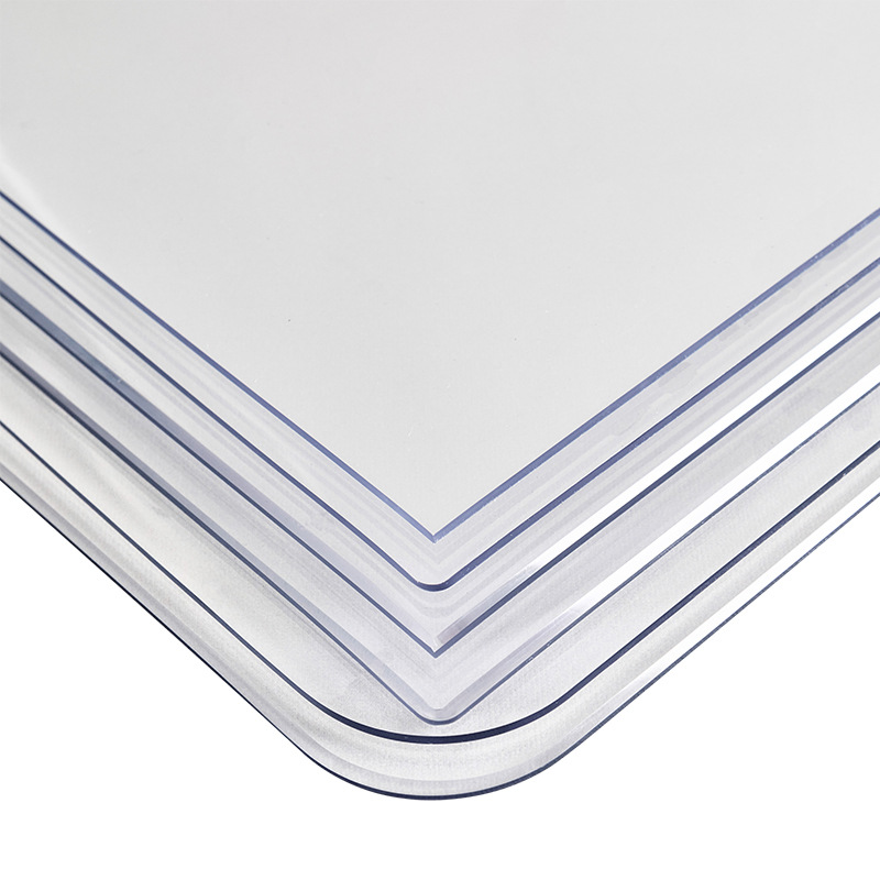 Modern Simple Table Mat Tablecloth PVC Soft Glass Mat Waterproof Oil-Proof Disposable Transparent Tea Table Crystal Scraper Wholesale