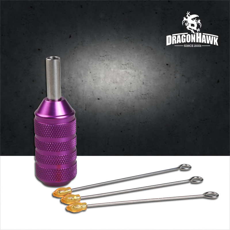 龙鹰纹身器材 夏安针 一体针手柄 纹身机纹身手柄25mm