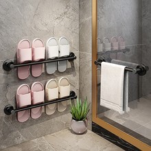 浴室拖鞋架壁挂式免打孔卫生间墙壁厕所鞋子沥水架收纳置物架批发