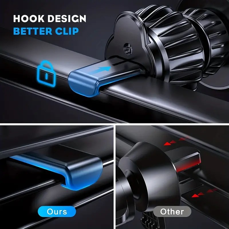 Cross-Border Car Magnetic Phone Holder New Rotating Air Conditioning Air Outlet Bracket Car Navigation Phone Holder