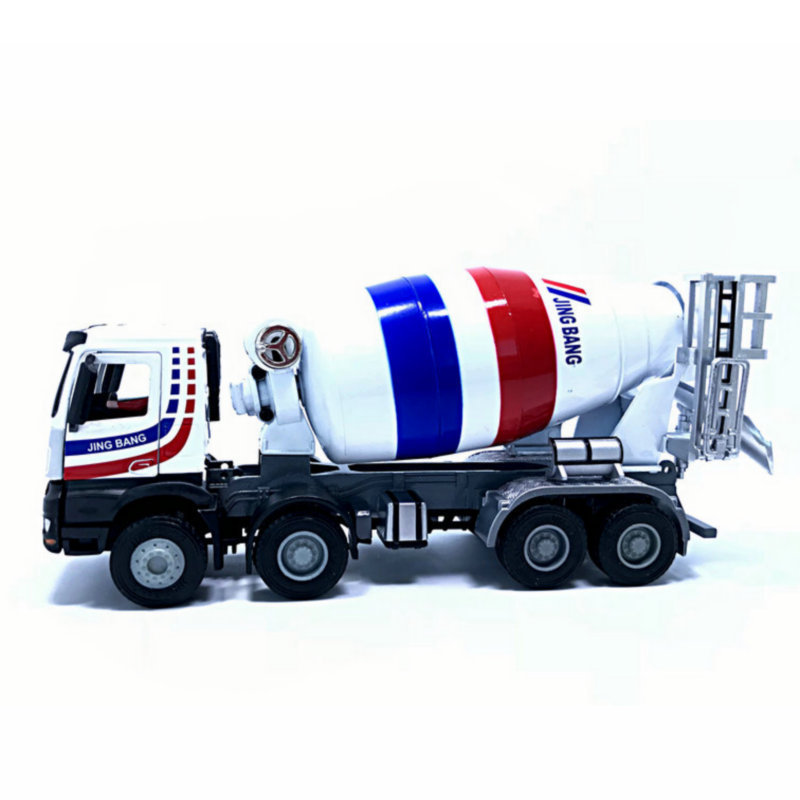 精邦合金工程车1:50合金搅拌车水泥搅拌运输车水混凝土搅拌车玩具