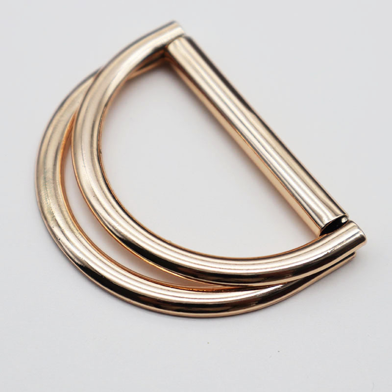 服装辅料锌合金双d形扣半圆形箱包服饰金属环d字环调节扣