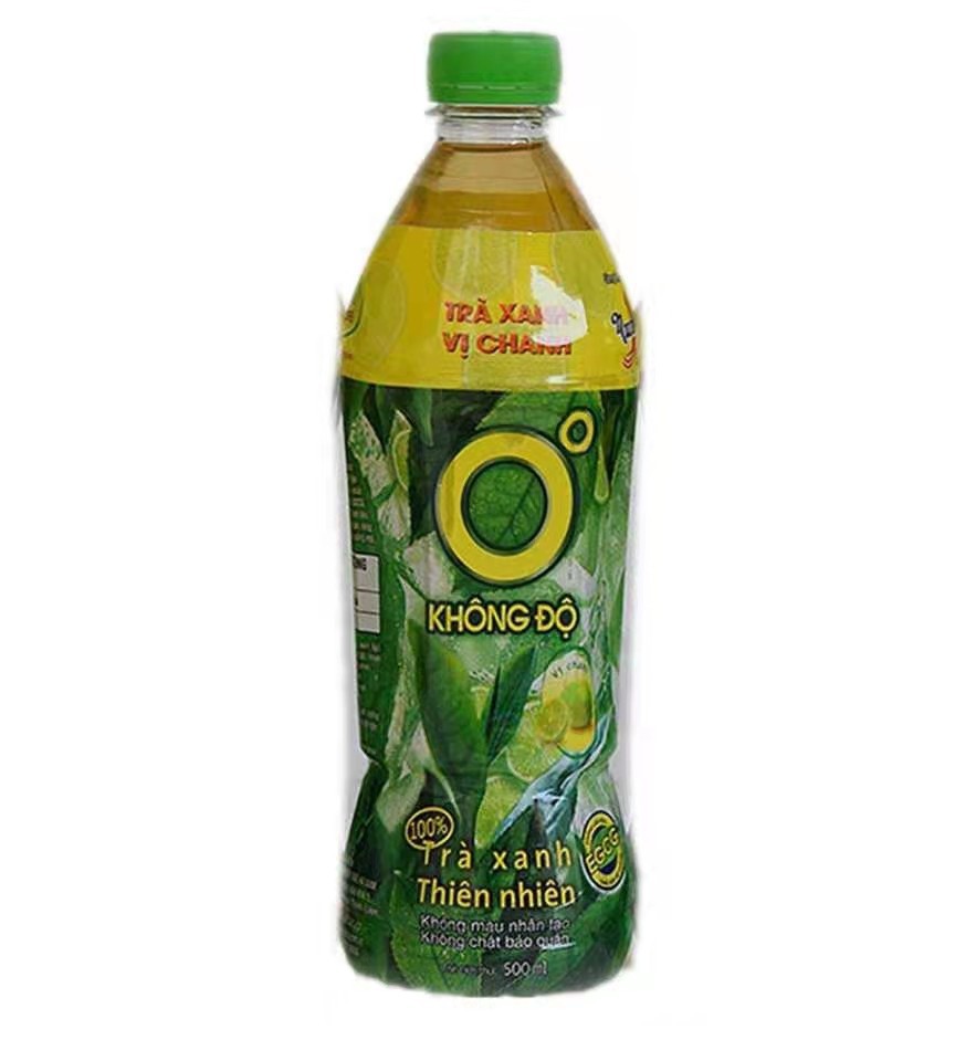 越南o度柠檬绿茶饮料24瓶x500ml 零度tra xanh清新冰爽饮品单瓶价