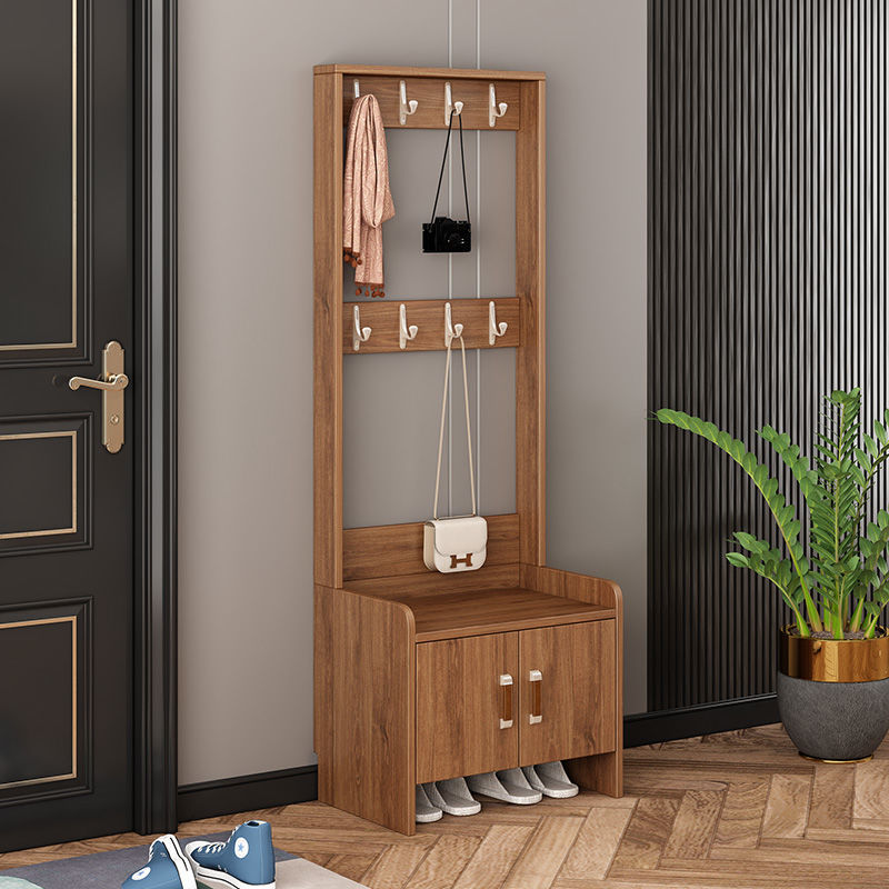 鞋柜家用门口入户门厅收纳柜大容量超大进门鞋架靠墙玄关柜衣帽架