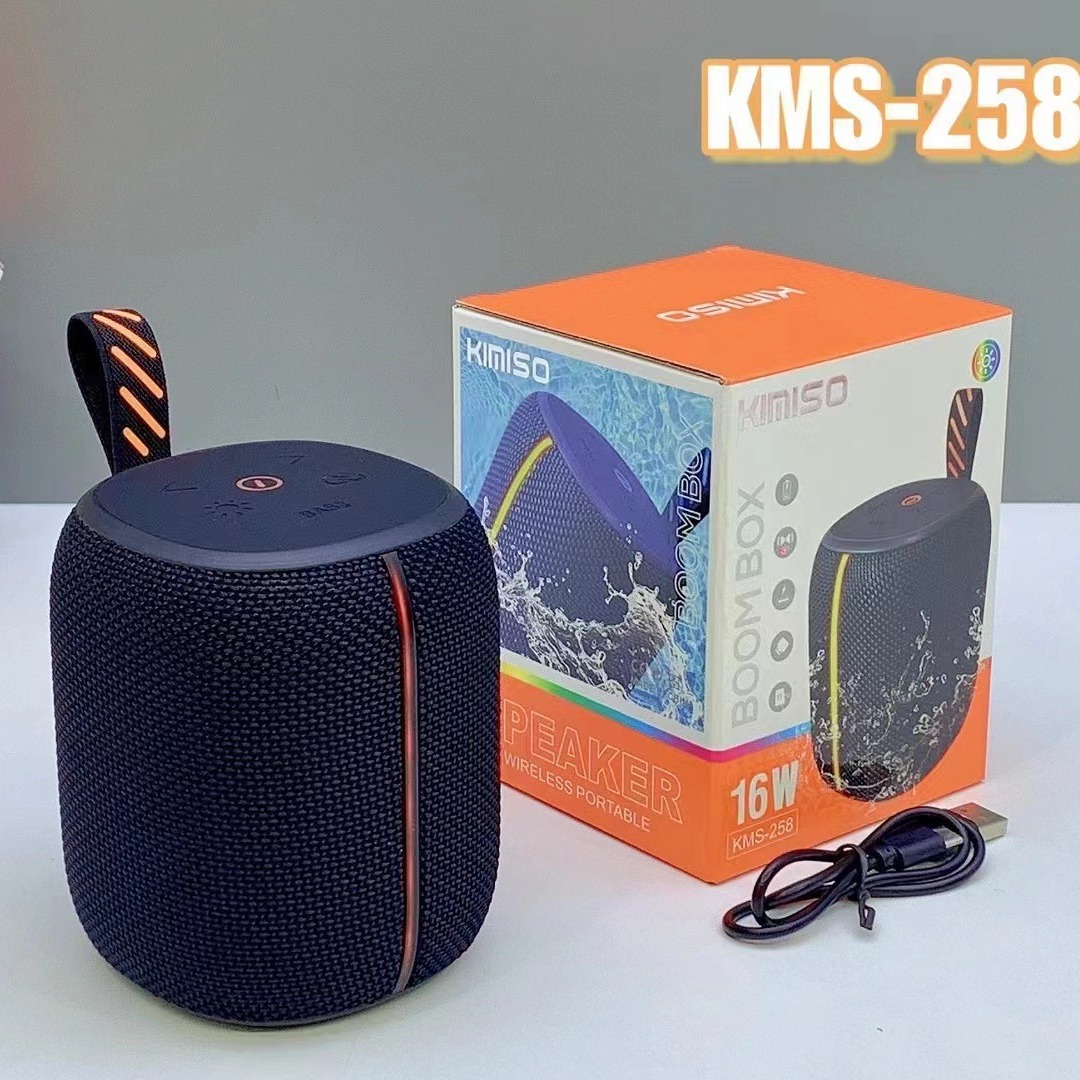 跨境新款便携式布艺蓝牙音箱户外插卡无线迷你低音炮小音响礼品