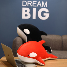 批发毛绒玩具卡通深海红色鲸鱼虎鲸公仔床上陪睡玩偶小鲸鱼一件发