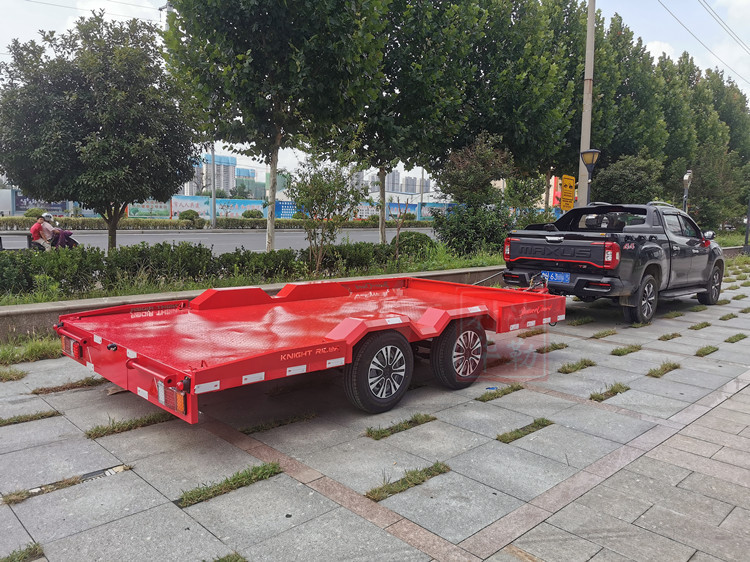 可上牌汽车后挂式拖车拖斗可改装房车物流载货运输平板救援拖挂车