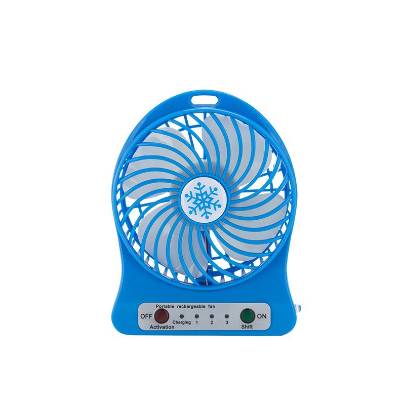 Usb Desktop Fan Student Charging Portable Mini Fan Snowflake Fan Night Light Fan Handheld Outdoor