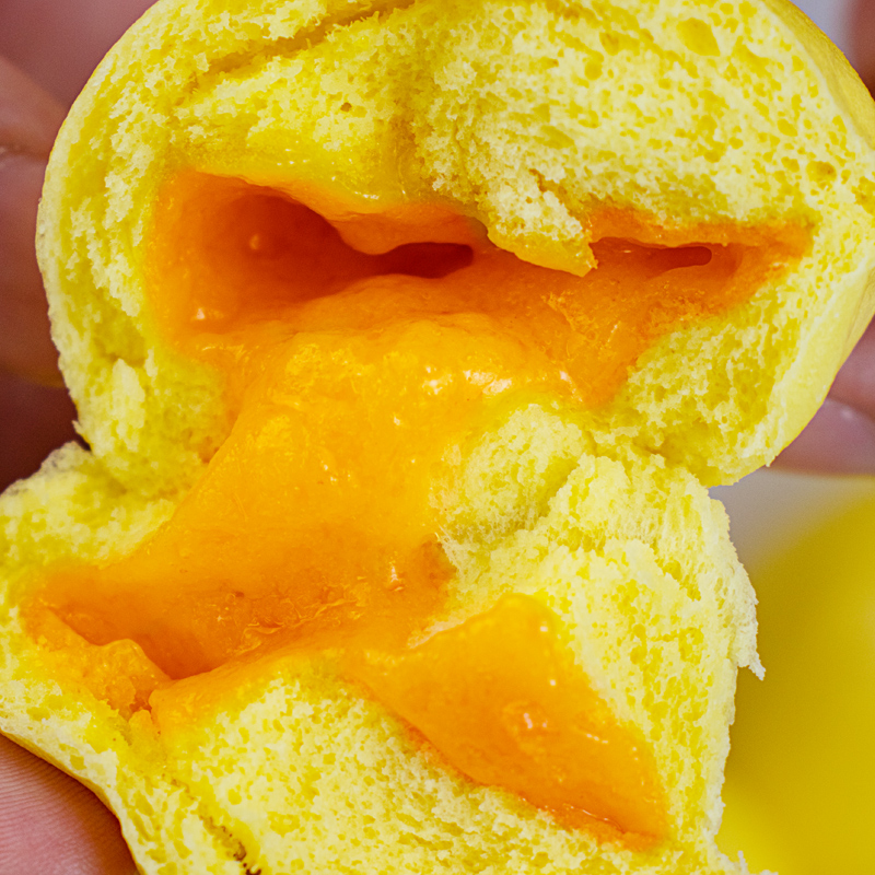 蛋黄流沙包300g儿童早餐速食广式早茶速冻奶黄包半成品包子-阿里巴巴