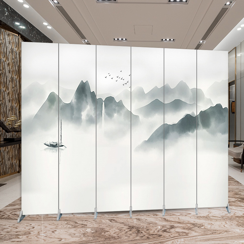 新中式屏风隔断墙客厅家用可折叠移动办公室遮挡现代简约网红折屏