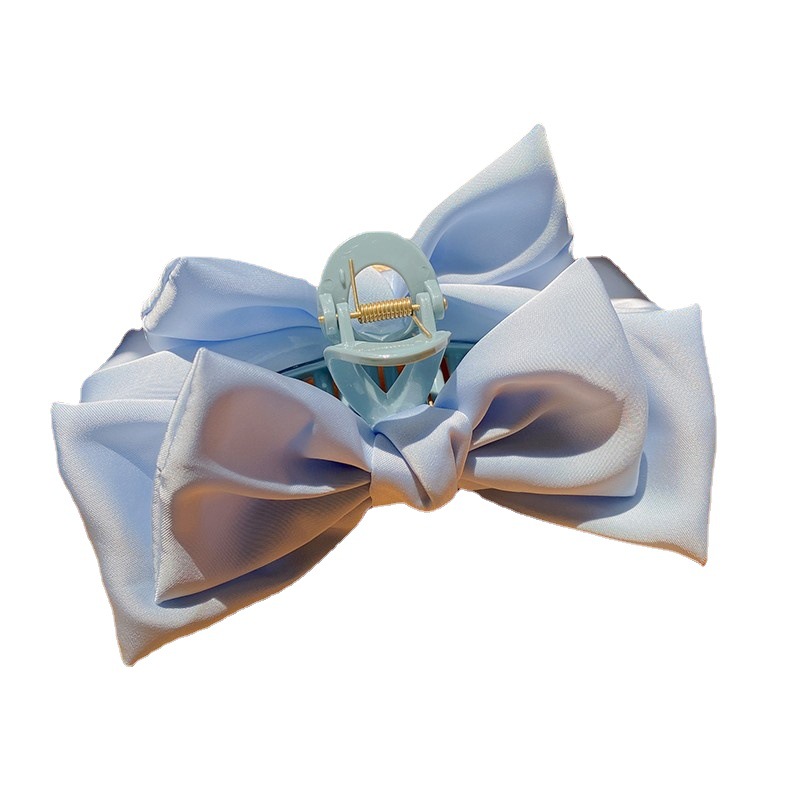 Black Double-Sided Bow Claw Clip Escaped Princess Headdress Oversized Korean Style Temperament Shark Clip Wholesale Barrettes Women