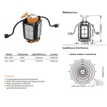 泰奇新品LED工作灯便携式照明灯10ft  Cord+Hook串联检修灯防爆灯