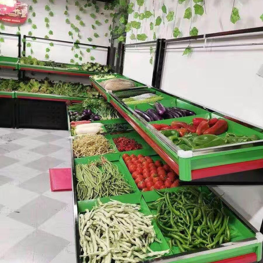 超市水果蔬菜货架水果店蔬菜店卖菜架展示架多层促销批发果蔬货架