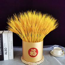 麦穗干花花束开业大麦客厅田园装饰摆件客厅摆设福桶黄金天然大麦