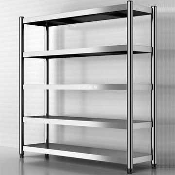 不锈钢货架置物架落地多层厨房超市商用储藏室仓库收纳架定 制定