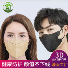 3D立体工厂现货facemask大人透气薄款夏季三层成人一次性防尘口罩