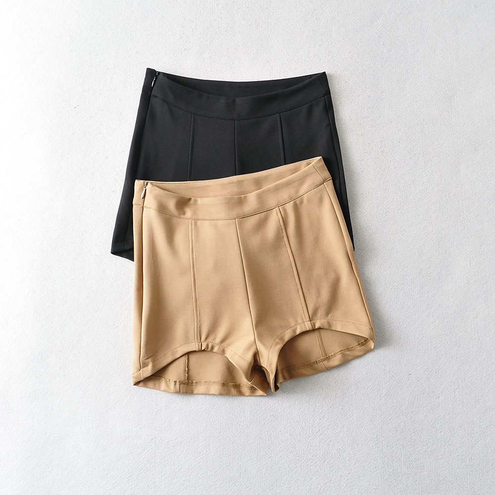 维瑞蒂外贸 欧美风新款女装辣妹纯欲性感高弹力高腰提臀短裤热裤