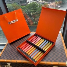 法国LE CREUSET酷彩彩虹筷子家用餐桌礼盒装陶瓷健康炫彩餐具套装