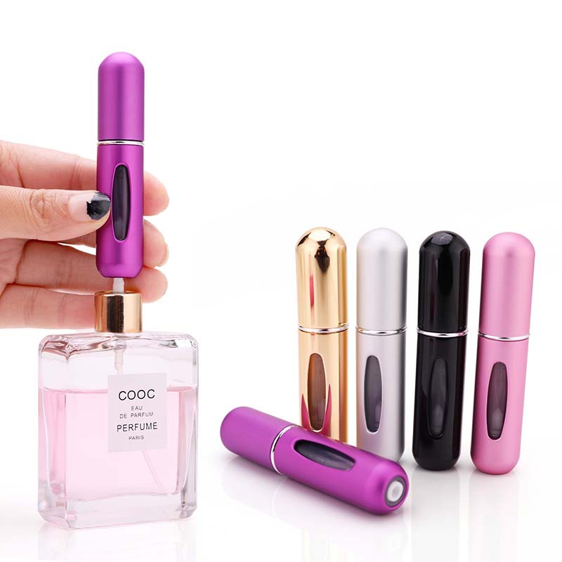 Sample 5ml Self-Priming Bottom Filling Perfume Bottle Storage Bottle Portable Spray Bottle Perfume Bottle Cosmetics Spray Bottle