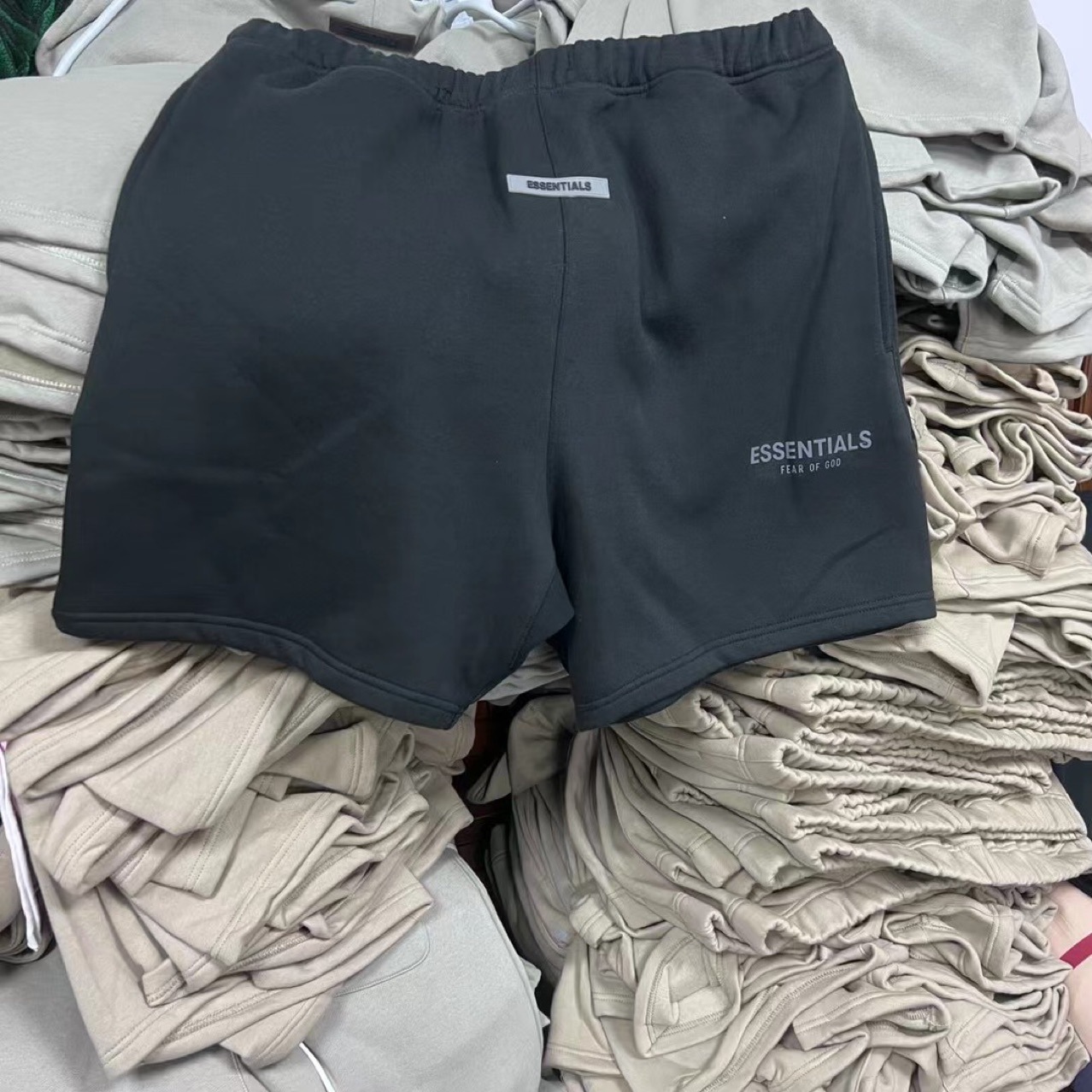 fog fear of god复线essentials加绒五分裤高街休闲短裤男士女潮