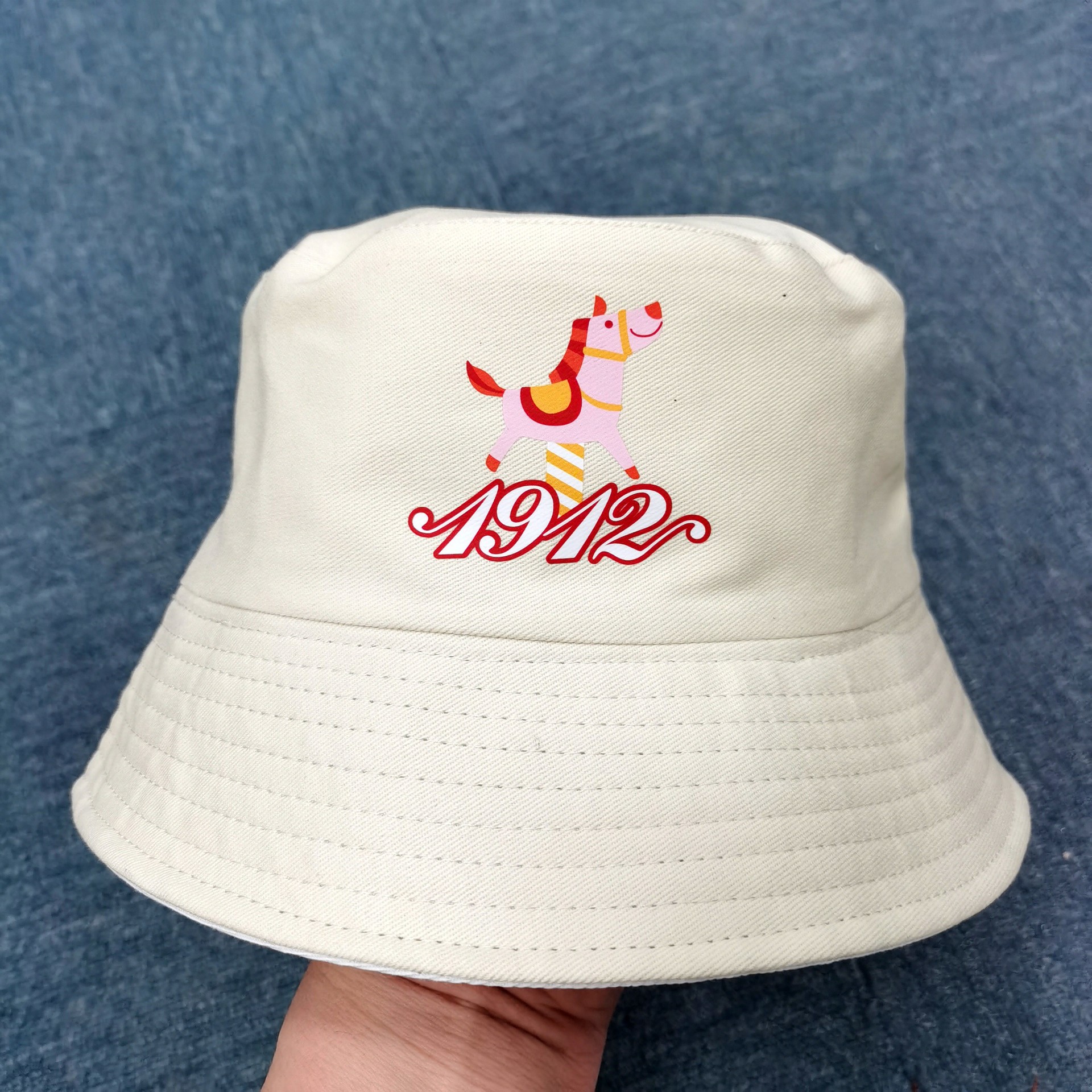 深圳工厂定制棉质涤棉休闲百搭韩版双面渔夫帽盆帽走边帽订做logo