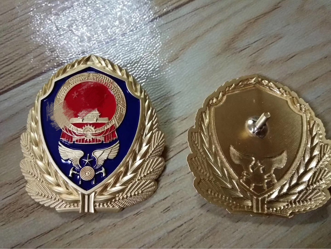 厂家供应高分子消防帽徽 金属消防帽徽新综合帽徽 量大从优