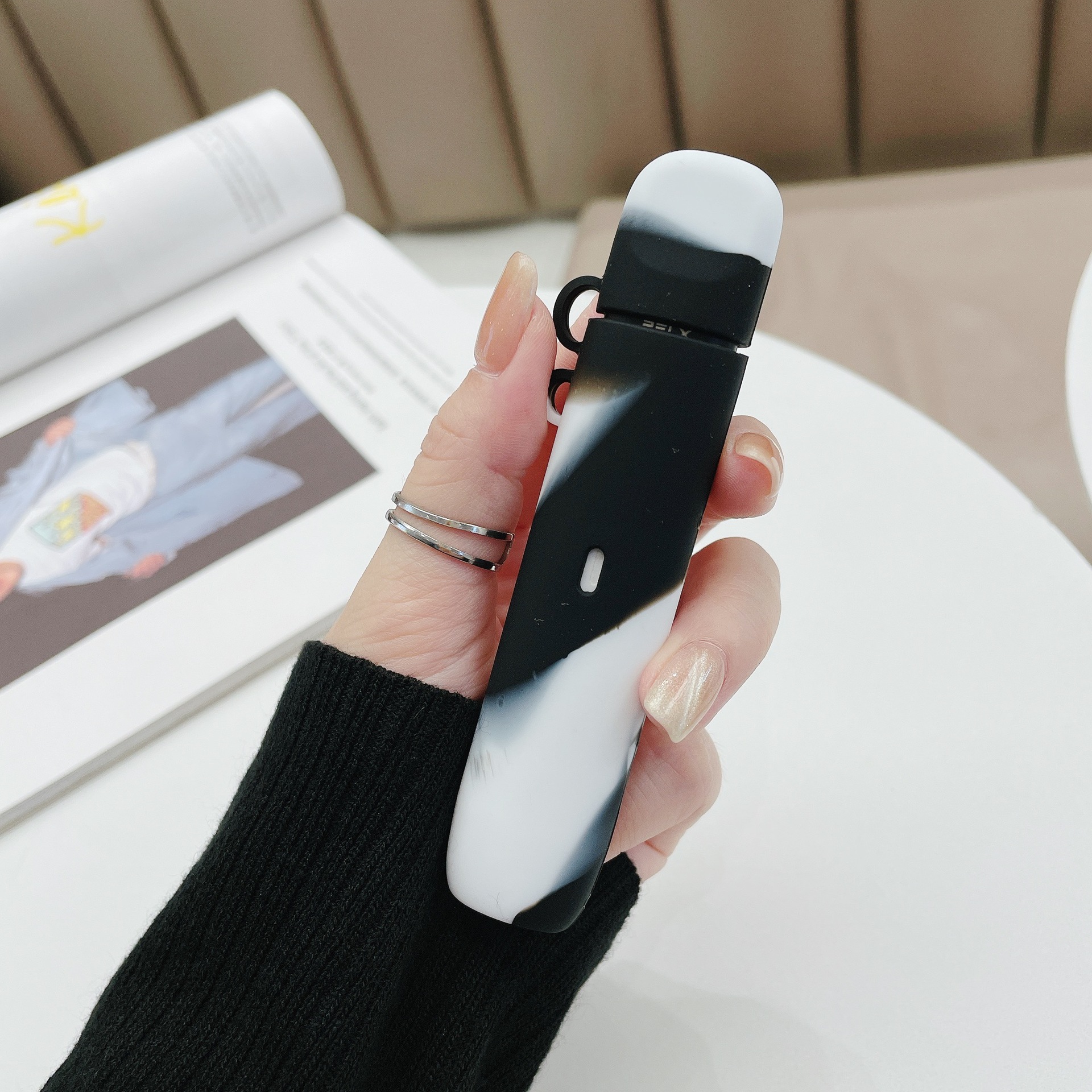 适用于悦客轻风保护套硅胶套挂绳贴纸收纳皮套relax锐克轻风套