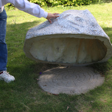 庭院花园石头摆件假石头刻字