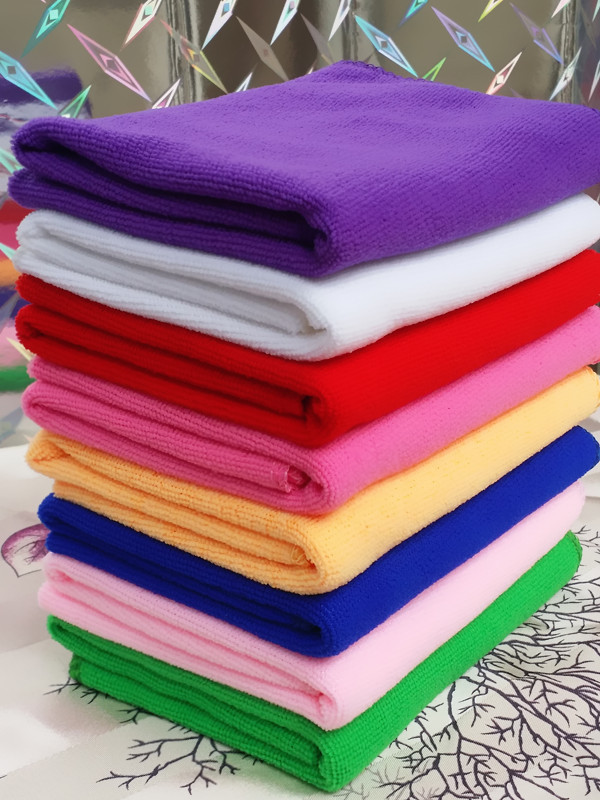 美容院理发店包头干发毛巾专用发廊美发很强吸水白毛巾批发小方巾