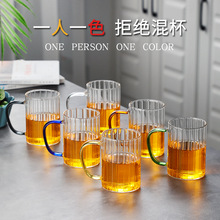 玻璃水杯 家用茶杯 加厚耐高温杯子套装创意玻璃杯高硼硅防爆批发