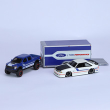 仿真1:64 奔驰大G福特F150房车模型合金展示儿童玩具摆件男孩礼品