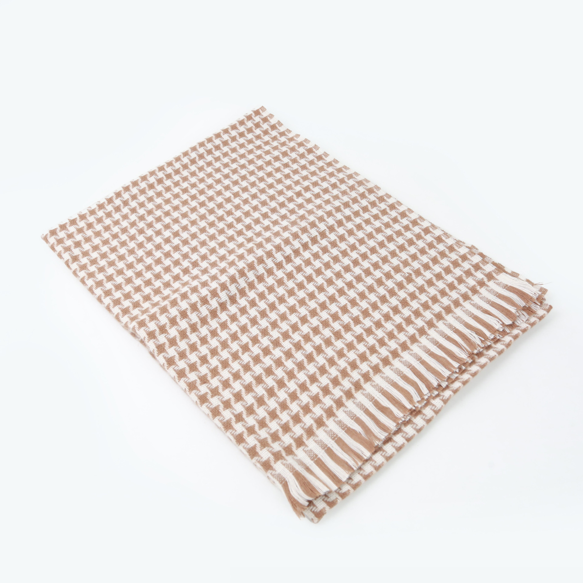 New Cashmere-like Jacquard Houndstooth Scarf European and American Street Shot Shawl Scarf Bristle Scarf