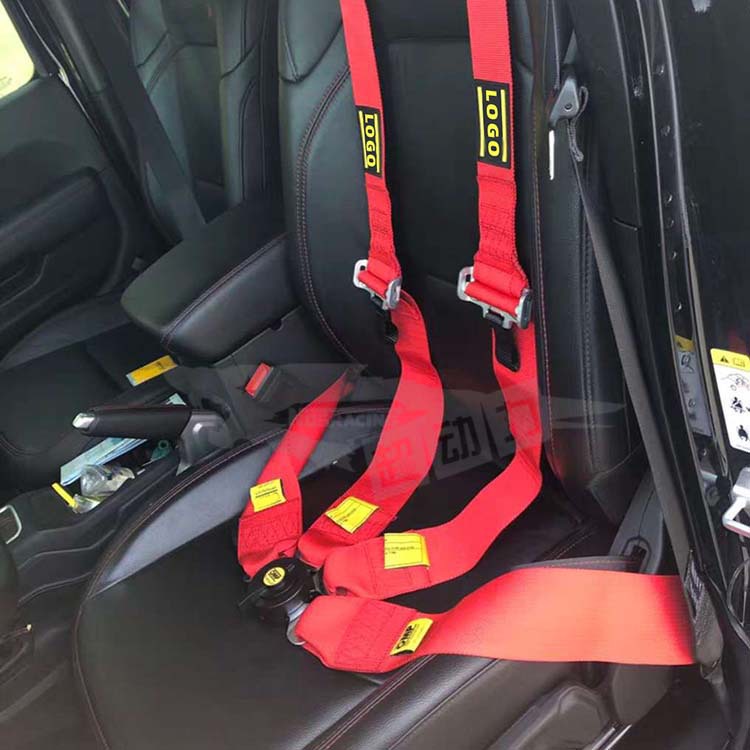 汽车改装3寸4点安全带 可调节赛车安全带 汽车三寸四点式安全带