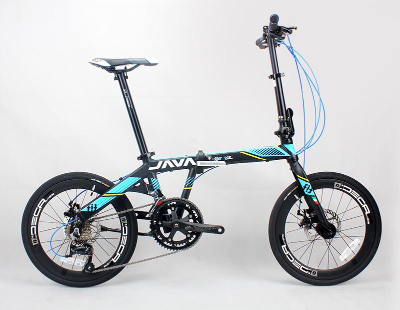 java佳沃fit折叠自行车18速双碟刹20寸折叠车小轮车mini便携单车