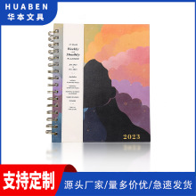 跨境外贸Planner每日计划本商务纸质线圈本硬皮笔记本本子高颜值