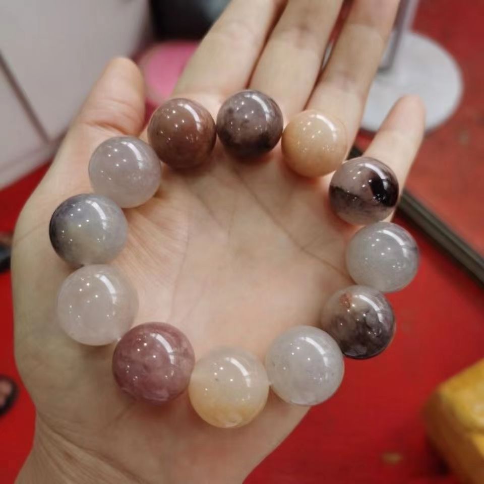 天然紫罗兰手链冰透款金丝玉紫罗兰手串手链玉石玉器礼品直播供货