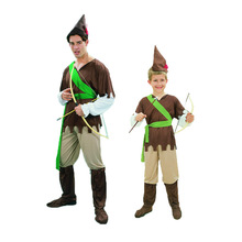 万圣节绿野仙踪成人男小飞侠服装 cosplay儿童猎人表演演出衣服